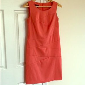 AB Studio orange sheath dress‎ size 2